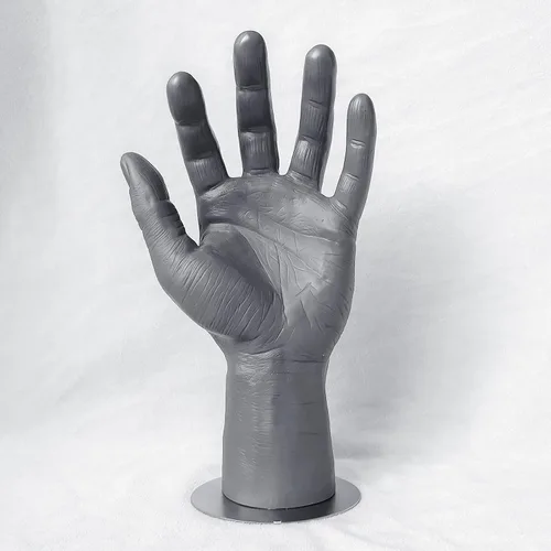Vista 9 de Menolana Maniquí masculino de PVC mano de los hombres, muestra joyería pulsera guante organizador soporte soporte, mostrando - izquierda