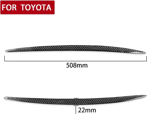 Vista 4 de Para Toyota Supra A90 2019-2022 Cubierta de ventilación de aire de fibra de carbono real 2 unids Accesorios de coche