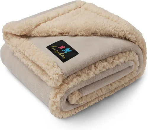 Vista 15 de Cobija impermeable para mascotas, a prueba de líquidos y orina, para sofá, cama, sillón, reversible, vellón, forro polar, protector de muebles