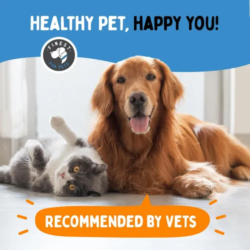 Vista 5 de Aceite de pescado 100% puro para perros y gatos (1,545 mg de Omega 3 por cucharadita) 8 oz. Cargado con EPA y DHA para articulaciones, piel
