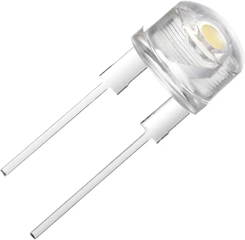 Vista 4 de CHANZON 50 unids 0.315 in blanco LED diodo luces (sombrero de paja transparente transparente DC 3V 250mA) iluminación brillante bombillas lámparas