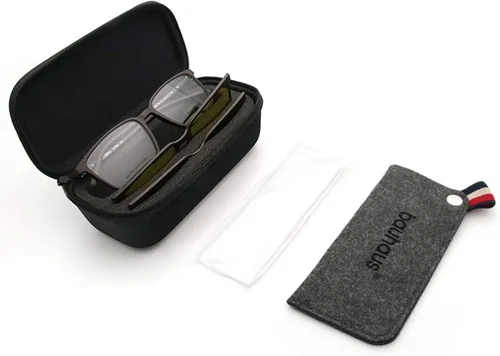 Vista 6 de BAUHAUS Lentes de sol magnéticos con clip para hombres y mujeres, polarizados, protección UV, lentes cuadrados retro que se ajustan sobre