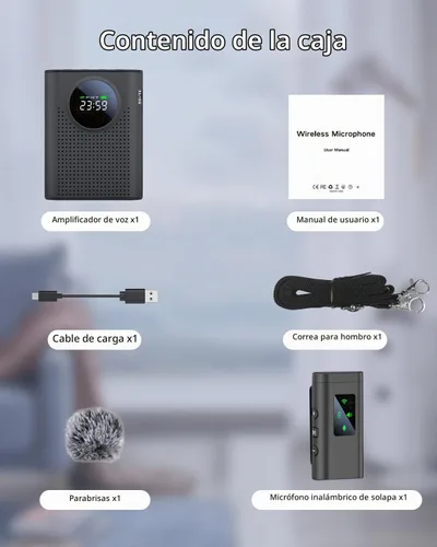 Vista 7 de S67 Amplificador de voz Micrófono inalámbrico para profesores aula