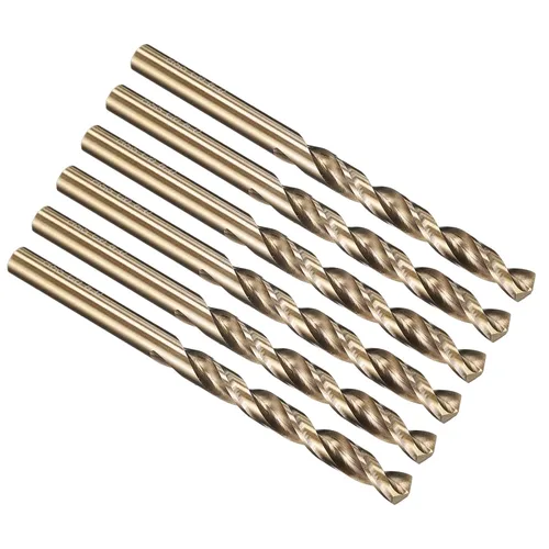 Vista 171 de PATIKIL Broca Jobber de 0.039 in, vástago recto M35 cobalto 5% acero de alta velocidad 135° acabado dorado para metal duro de acero inoxidable - 2