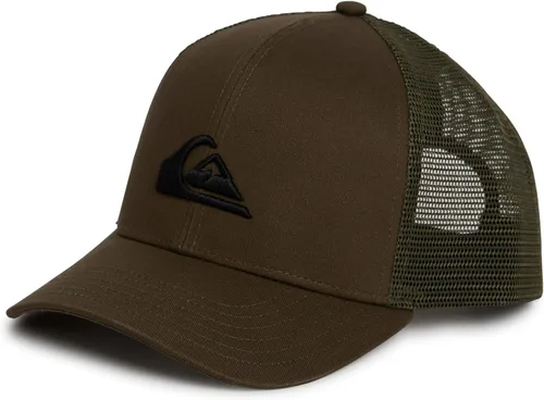 Vista 16 de Quiksilver Gorra de béisbol de algodón premium ajustable con cierre a presión y logotipo para hombre Negro