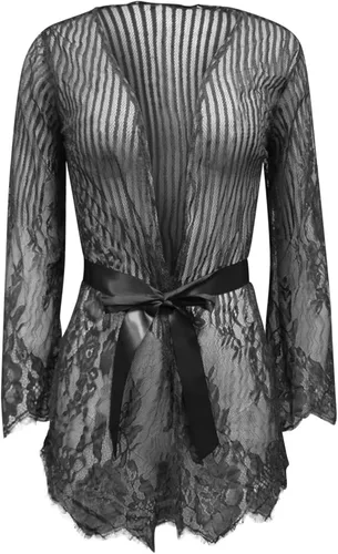 Vista 8 de Lencería para mujer encaje en V con bragas peluche sexy babydoll ropa de dormir profunda talla grande lencería para mujer corsé 5X negro XL