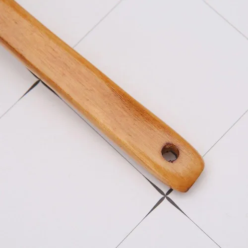 Vista 2 de Cuchara de madera, cuchara grande de mango largo, cuchara de sopa, arroz, postre, utensilios de cocina, cubiertos para niños, cuchara de té