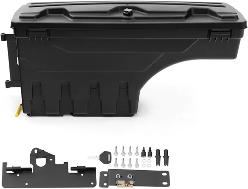 Vista 16 de PIT66 Caja de almacenamiento para cama de camión lado derecho compatible con Ford F150 1997-2014