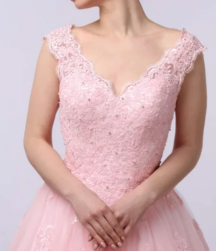 Vista 4 de Vestidos de quinceañera Vestido de baile de graduación de encaje dulce 16 vestidos de princesa
