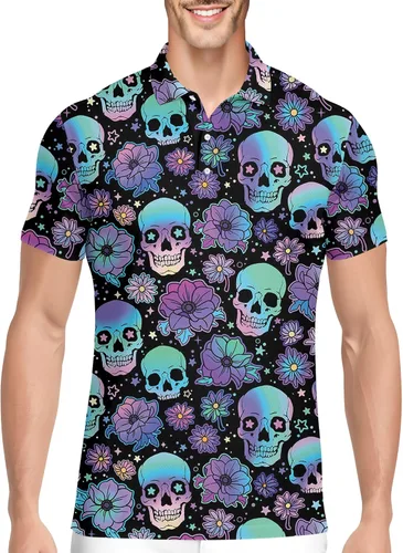 Vista 44 de PAGYMO Camisetas de golf divertidas para hombre, diseño de impresión loca Aop-polo-06361