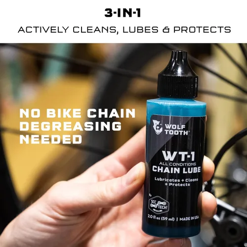Vista 4 de Wolf Tooth Lubricante de cadena WT-1 2 oz aceites de bicicleta