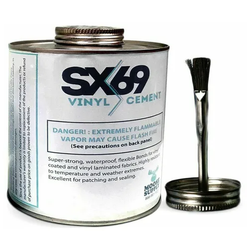 Vista 6 de Pegamento de vinilo para cemento SX-69, lata de 8 onzas, adhesivo