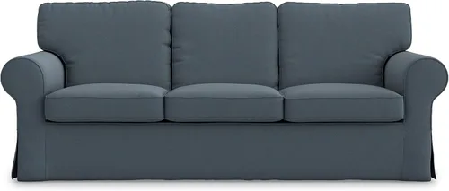 Vista 13 de MASTERS OF COVERS Ektorp - Funda de repuesto para sillón IKEA Ektorp (océano oscuro), no apta para sofá de la serie Uppland (solo funda de sillón)