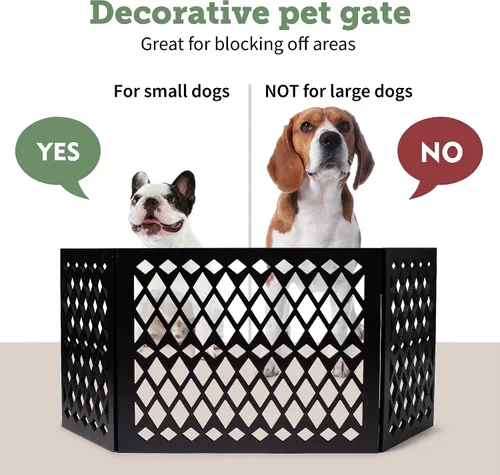 Vista 2 de Puerta independiente para mascotas Puerta para mascotas para perros pequeños Puerta de perro independiente para escaleras Puertas