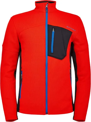 Vista 5 de Spyder Chaqueta híbrida de capa media con cremallera completa para hombre Azul etéreo