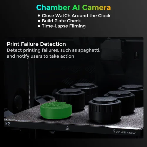 Vista 6 de Impresora 3D combinada oficial Creality K2 Impresoras 3D multicolor con CFS