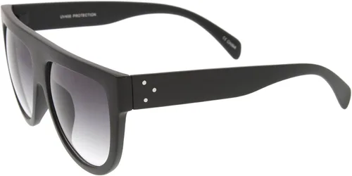 Vista 3 de zeroUV Grande Oversize Wide Templo Flat parte superior Aviator anteojos de sol 57 mm