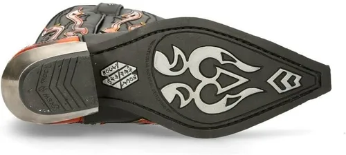 Vista 8 de New Rock 7921 Flame Western - Botas vaqueras para hombre