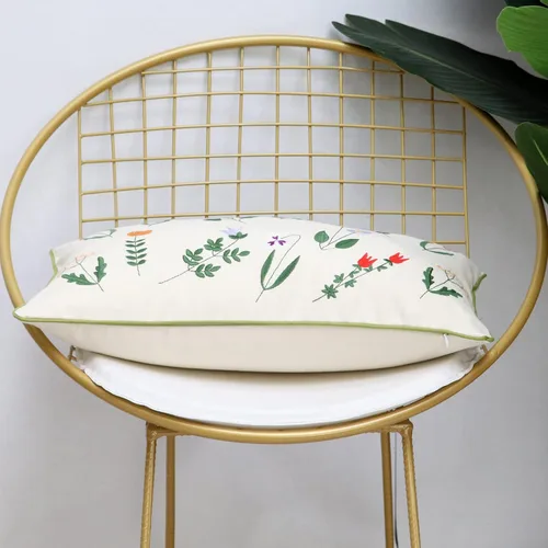 Vista 6 de Juego de 2 fundas de almohada decorativas modernas, abstractas, fundas de cojín de algodón suave y lino de 12 x 20 pulgadas