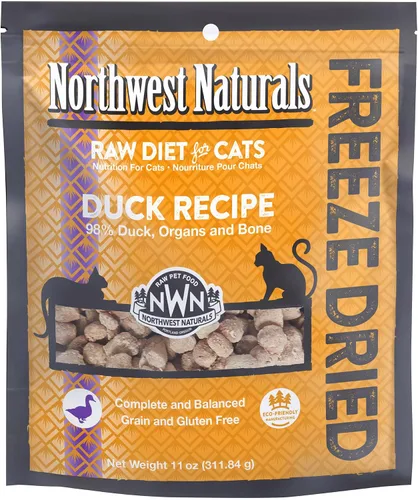 Vista 8 de Northwest Naturals Alimento liofilizado de carne de res y trucha para gatos y gatitos, bocados del tamaño de un bocado, saludable, limitado