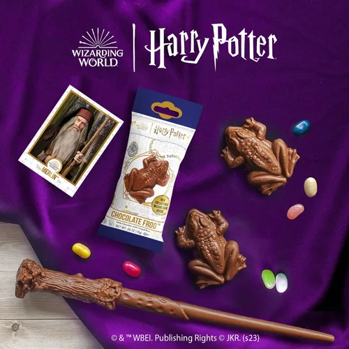 Vista 5 de Harry Potter Rana de chocolate y tarjeta coleccionable, 0.55 onzas, (paquete de 2)