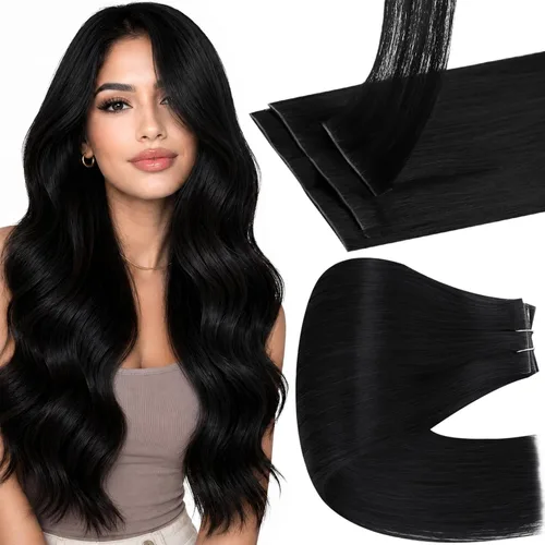 Vista 24 de Full Shine - Extensiones de cabello sin costuras con clip, color marrón oscuro