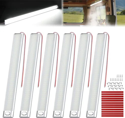 Vista 18 de Nilight 2 luces LED para interiores de 12.5 pulgadas, 10 W, 96 LED, 3 colores regulables (3100 K-6500 K) con función de memoria, luces de techo de 3