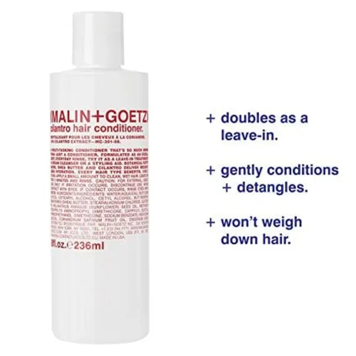 Vista 2 de MALIN+GOETZ Cilantro Hair Conditioner Everyday Essential Conditioner with Cilantro Extract, Shea Butter, Fatty Acids Hydrates, Detangles