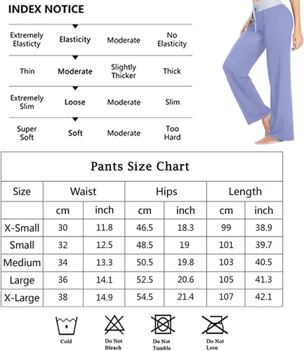 Vista 6 de ZzWwR Pantalones de pijama cómodos con cordón para mujer, cintura alta, pierna ancha, ropa de dormir