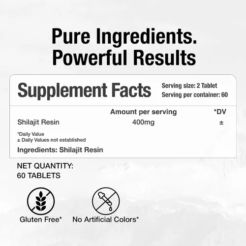 Vista 3 de Bargad Shilajit Dry Drops Energía natural y resistencia Resina Shilajit del Himalaya 100% auténtica en forma seca Apoya la vitalidad