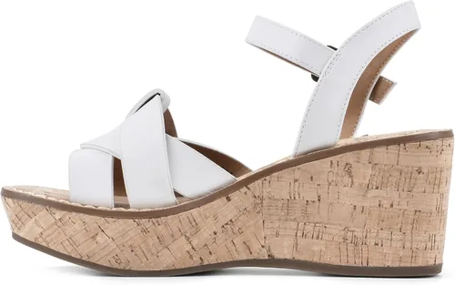 Vista 3 de WHITE MOUNTAIN Sandalia de cuña simple para mujer