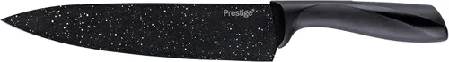 Vista 4 de Prestige 47735 Cuchillos y cubiertos de cuarzo de piedra, 2 piezas, moteado negro y dorado