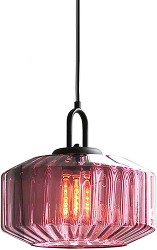 Vista 12 de Lámpara colgante enchufable de cristal azul, lámpara colgante dorada de altura ajustable con interruptor de encendido/apagado de cable de 14.7 pies