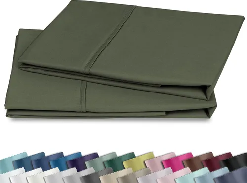 Vista 26 de Fundas de almohada de algodón de 400 hilos 01-Blanco
