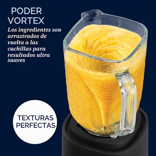 Vista 5 de Oster Vortex Plus - Batidora de vidrio, cuchillas reversibles de acero 2-Negro