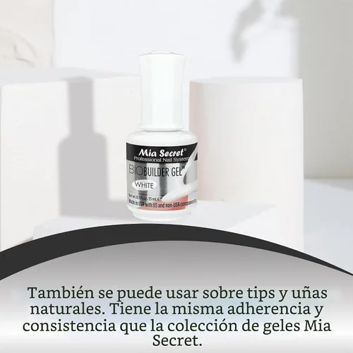 Vista 5 de Mia Secret Bio Builder Gel - 0.5 fl oz (blanco)