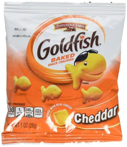 Vista 6 de Pepperidge Farm Goldfish, Cheddar, bolsas de 1.5 onzas (paquete de 72)