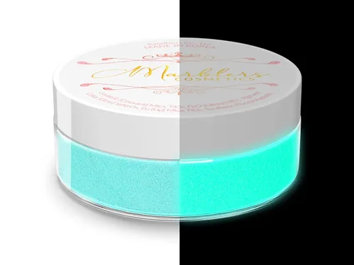 Vista 75 de MARBLERS Polvo de mica natural grueso [perla azul acero] 0.11 onzas (0.11 oz) altamente pigmentado no tóxico, vegano, libre de crueldad animal