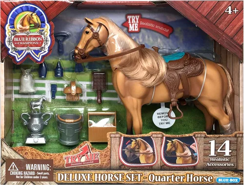 Vista 6 de SUNNY DAYS – Entertainment), diseño con lazo, color azul Champions Deluxe caballo, Quarter