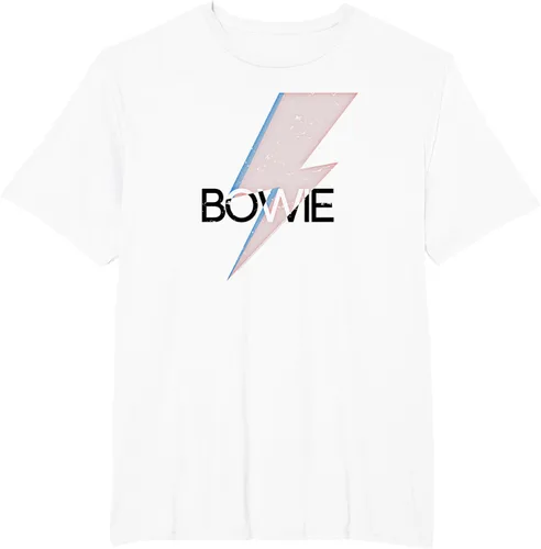Vista 6 de David Bowie - Camiseta Bowie Bold, Blanco, S