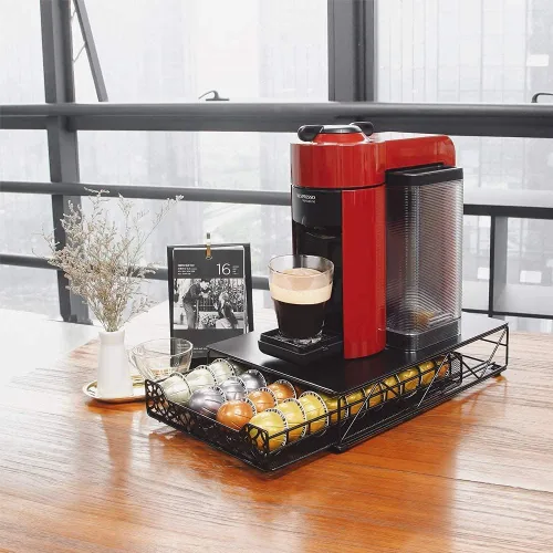 Vista 5 de RECAPS Soporte para Cápsulas de Café Cajón de Almacenamiento de Cápsulas Soporte para Cápsulas Organizador de Cocina Compatible con Vertuoline