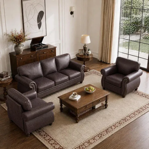 Vista 9 de Couchus Silla decorativa Mid-Century de 42 pulgadas de ancho, sofá