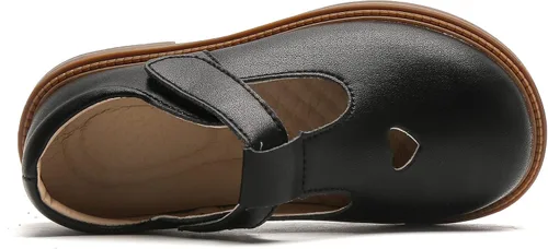 Vista 4 de DADAWEN Zapatos de vestir para niñas, zapatos planos Mary Jane para fiesta de regreso a clases, zapatos de boda (niñoniño pequeñoniño grande)