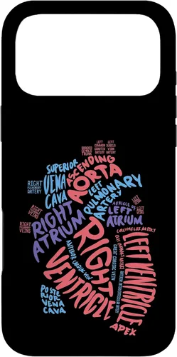 Vista 22 de Cardiac Nurse Anatomical Heart Cardiology Medical Gift Case for iPhone 17