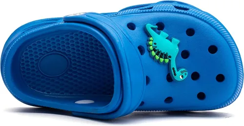 Vista 4 de WOUEOI Zapatos de jardín para niños y niñas, sandalias de dibujos animados, zuecos, pantuflas de playa para niños