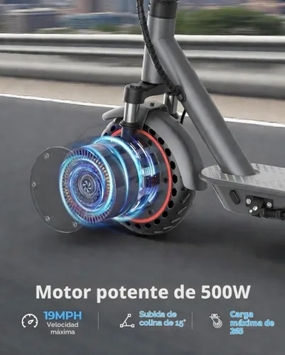 Vista 2 de Joyhis Patinete eléctrico para adultos – 19/22 MPH y rango de 15/22 millas, neumáticos sólidos de 8.5 pulgadas/10 pulgadas plegable E-Scooter