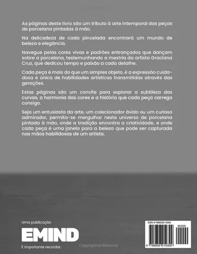 Vista 2 de Mundo de Sonhos e Fantasia - Pintura à mão sobre Porcelana (Graciana Cruz) (Portuguese Edition)