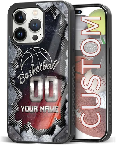 Vista 43 de Fundas de teléfono con nombre personalizado, diseño retro de metal texturizado con fondo personalizado para Samsung Galaxy A03 A13 A14 A17 A51 A52