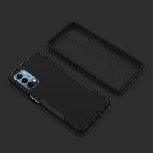 Vista 5 de Asuwish Funda protectora para OnePlus Nord N200 5G con protector de pantalla y accesorios de celda híbridos delgados de doble capa, accesorios Negro