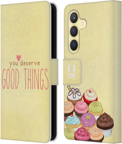 Vista 25 de Head Case Designs Assortment Cupcakes Happiness Leather Wallet Case Compatible with Samsung Galaxy A07 4G Surtido